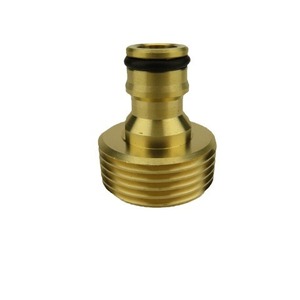 Copper Garden Hose Connector Adapter 1 Inch Threaded Plug For Bulk Hose Durable Forging - Product Image 3