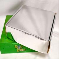 Boîte en carton ondulé pliable en papier kraft en gros avec logo personnalisé et doublure en éponge pour l'emballage de sushis et l'expédition alimentaire