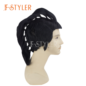 FSTYLER pelucas samurái varios colores <span class=keywords><strong>pelo</strong></span> sintético ajustable para <span class=keywords><strong>Halloween</strong></span> Cosplay <span class=keywords><strong>disfraz</strong></span> Anime fiesta peluca fábrica al por mayor - Product Image 2