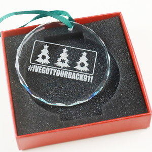 Adornos navideños de cristal transparente, adornos de Ángel grabados a mano para decoración Interior de árbol de Navidad - Product Image 4