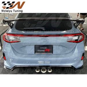 Aileron de coffre arrière en fibre de carbone sèche <span class=keywords><strong>rouge</strong></span> style MDL pour Honda Civic 11 FE1 FL1 FL5, montage de haute qualité - Product Image 6