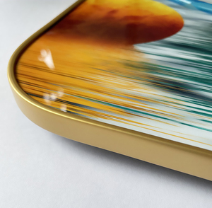 Horloge murale de peinture en porcelaine de cristal personnalisée Décoration de salon d'art animalier Suspension murale 3D Peinture en verre Décoration intérieure - Product Image 5