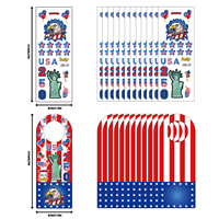 Autocollants décoratifs Aigle Statue de la Liberté, best-seller transfrontalier pour le 250e anniversaire de la Déclaration d'indépendance des États-Unis, pour fête américaine, DIY fait main