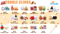 Ensemble de jouets alimentaires en peluche magnétique Velboa