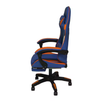 Chaise de bureau exécutive ergonomique en cuir, style course, dossier haut, convertible, pivotante, avec massage et refroidissement 4D, pour le gaming et le télétravail