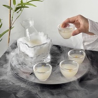 Verres à shot de style japonais, verres à shot minimalistes avec carafe, adaptés au thé de l'après-midi