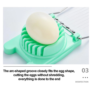 Cortador de Huevos Ecológico de Plástico y Acero Inoxidable al por Mayor, el <span class=keywords><strong>Mejor</strong></span> Gadget de Cocina, Tipo Batidor de Huevos, Herramienta para Cortar Huevos - Product Image 5