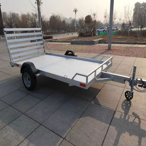 <b>Single</b> and Double Axle LED Lights Tipping Trailer <b>Hot</b> Dipped & Galvanized Surface Finish Car Trailers - Product Image 2