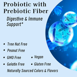 Complément alimentaire avec étiquette personnalisée Bonbons probiotiques au goût de baies Sans OGM Améliore naturellement l'humeur 60 Bonbons - Product Image 5