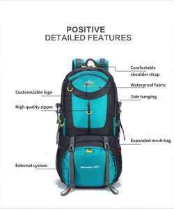 A granel de moda multiusos 40L <span class=keywords><strong>50</strong></span> <span class=keywords><strong>litros</strong></span> 60L multifuncional escalada <span class=keywords><strong>Trekking</strong></span> senderismo bolsa mochila para viajes al aire libre diario - Product Image 3