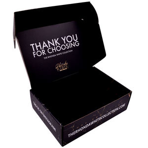 도매 남성 속옷 포장 구독 상자 디자인 검은 우편물 신발 상자 의류 - Product Image 6