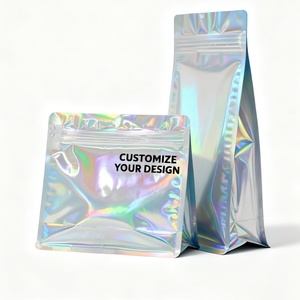 Custom Printed Logo Frosted Aluminum Foil Plastic Flat Bottom Coffee <b>Bean</b> <b>Bags</b> Packaging Pouch <b>Square</b> Coffee <b>Bags</b> With Valve - Product Image 2