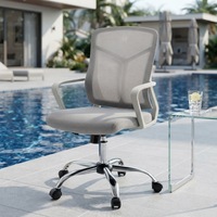 Meilleure vente chaise de bureau de direction chaise de bureau ergonomique pivotante simple avec dossier en maille hauteur réglable chaise bon marché avec élévateur à gaz