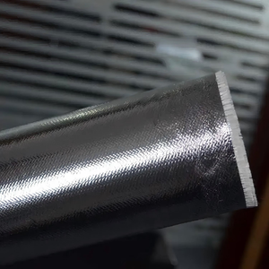Tissu en fibre de verre laminé avec du papier d'aluminium pour revêtement mural/de toit, épaisseur personnalisable (0,10-3,0 mm), couleur <span class=keywords><strong>argent</strong></span> - Product Image 4