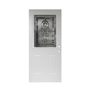 Porte battante <span class=keywords><strong>en</strong></span> acier prémontée Offre Spéciale design moderne avec <span class=keywords><strong>petit</strong></span> <span class=keywords><strong>verre</strong></span> ovale pour usage domestique - Product Image 6