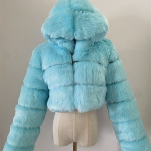 Plus Size Oversized Fox <strong>Fur</strong> Layered Hooded <strong>Bolero</strong> Faux <strong>Fur</strong> Cropped <strong>Jacket</strong> Luxury Spring Fashion <strong>Jacket</strong> - Product Image 4