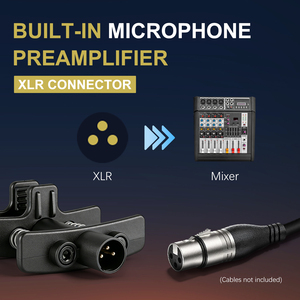 Microphone à condensateur cardioïde TG D57 à pince, col de cygne, XLR filaire, professionnel, pour batterie, <span class=keywords><strong>tom</strong></span>, caisse claire, percussion - Product Image 6