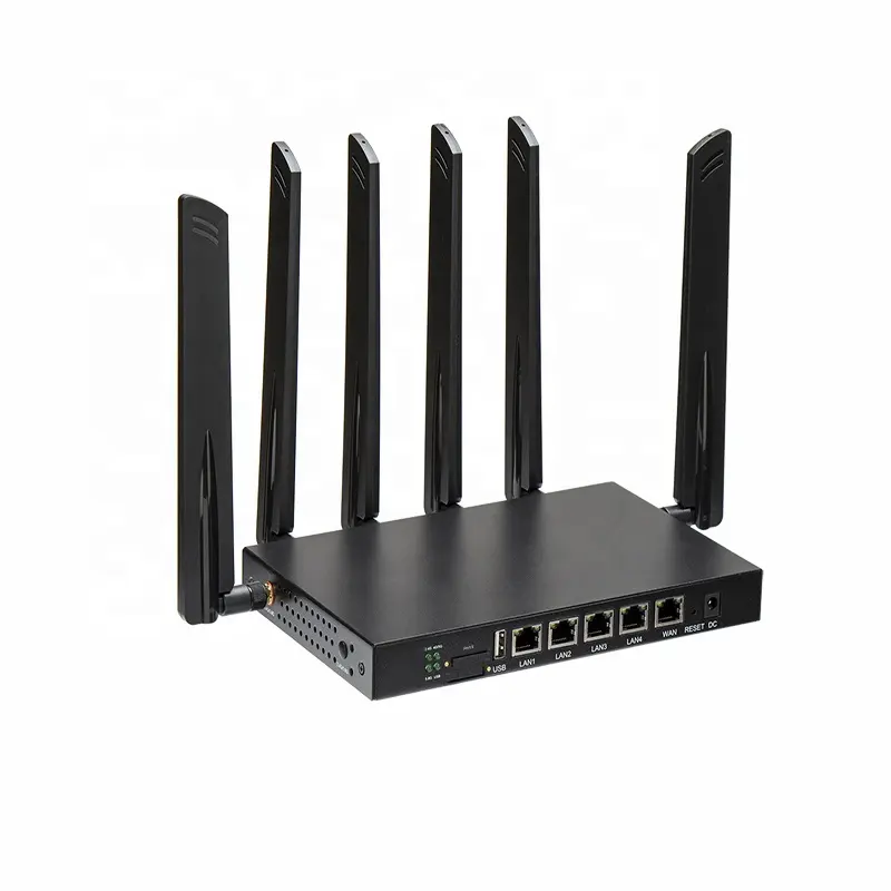 802.11ax Gigabit Port M.2 Interface Wifi 4g Router Dual Band 1800mbps Wifi6 5g Sim Card Router WS1208