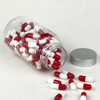 Bouteille transparente en PET pour distribution d'échantillons solides, 200 ml, emballage pharmaceutique, capsule, produit de santé, récipient hermétique, modèle