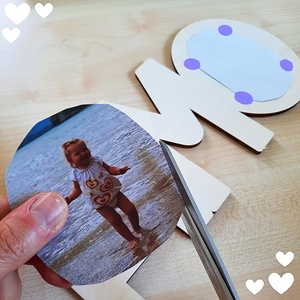 Marco de Fotos DIY para Niños OMA OPA MAMA PAPA, Marco de Fotos Familiar, Regalo del Día del Padre, Marco de Fotos de Madera con Alfabeto - Product Image 3
