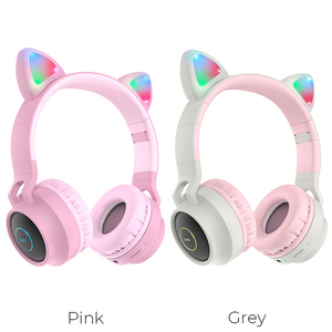 Hoco. <span class=keywords><strong>Cuffie</strong></span> Wireless W27 con Orecchie da Gatto <span class=keywords><strong>per</strong></span> Ragazze - Product Image 3