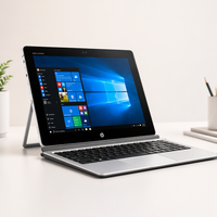 Laptop Kantor Portabel 2-in-1 Elite X2 1012 G2 Core I5-7th 12.3" Layar Sentuh Bekas, Notebook Bisnis, Komputer Tablet Windows 10
