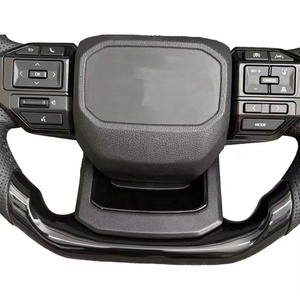 Volant de voiture en fibre de carbone suédé de style sport personnalisé pour Yo Ta Alp ha Rd 2020 - Product Image 5