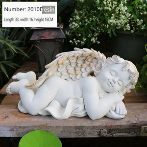 <span class=keywords><strong>2025</strong></span> hiện đại dễ thương phong cách Châu Âu <span class=keywords><strong>mini</strong></span> cổ tích có cánh thiên thần tượng nhựa trắng bàn ăn trang trí sân vườn cảm ứng nhựa thủ công - Product Image 4