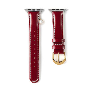 Correa de Cuero Genuino de Lujo para Mujer Upro con Decoración de Perlas para Apple Watch, Correa de Moda para iWatch de 38/40/41/44/45/49 mm - Product Image 6