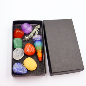 Hot Bán Pha Lê Thiên Thần Vòng Cổ Bộ Sưu Tập Chakra Giảm Đánh Bóng Đá Đặt Hộp Quà Tặng Reiki Cho Thiền Hoặc Nghi Lễ - Product Image 4