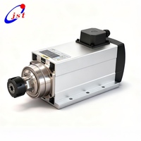 Moteur de broche MTC refroidi par air JST 3,5 kW avec pince ER20 et bride, utilisé pour la sculpture sur cercueils JGFB53-18Z/3.5
