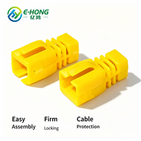CAT7 SR RJ45 Boot Flip-Top Buckle Strain Relief Anti-Bending Protection Perakitan Cepat Bahan PC untuk CAT6A/CAT7/CAT8 Terlindungi
