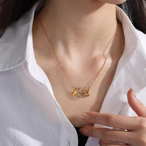 Collar de Bisutería de Moda con Colgante de Corazón de Acero Inoxidable para Mujer - Product Image 2