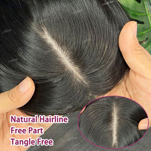 Vente d'usine Base en soie <span class=keywords><strong>de</strong></span> cheveux humains pour femmes <span class=keywords><strong>Toppers</strong></span> 4 tailles respirant naturel cuir chevelu haut vierge européen pièces <span class=keywords><strong>de</strong></span> cheveux humains pour les femmes - Product Image 5