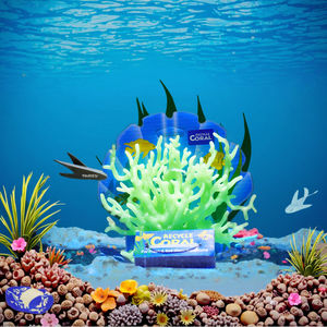 Corail lumineux fond marin PVC <span class=keywords><strong>Aquarium</strong></span> artificiel plantes aquatiques poisson réservoir d'eau de mer accessoires secs durs sans Base - Product Image 6