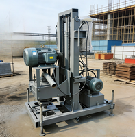 Foreuse rotative portable pour puits d'eau avec boîte de vitesses et pompe 11 kW, profondeur de forage max. 150 m, mobile pour usage agricole
