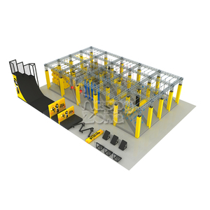 Sân chơi trong nhà thách thức trò chơi <span class=keywords><strong>Parkour</strong></span> Thể Thao Khóa học vượt chướng ngại vật Ninja đôi thương mại tiêu chuẩn Châu Âu - Product Image 5