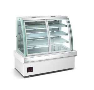 Factory Price Cake Display Fridge Glass Candy Display Cabinet Chiller