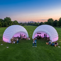 Dôme gonflable commercial pour l'extérieur, tente gonflable personnalisable en forme d'igloo pour les célébrations de vacances