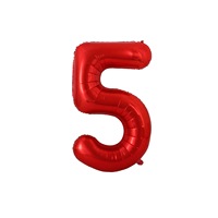 Ballon géant en aluminium Mylar rouge de 40 pouces pour anniversaire, décoration de fête pour célébration de maillotin