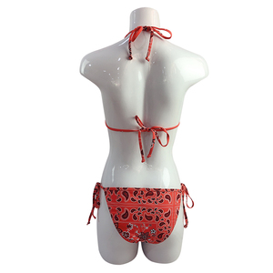 Venta <span class=keywords><strong>al</strong></span> por mayor dulce Sexy estampado <span class=keywords><strong>de</strong></span> Bandana <span class=keywords><strong>de</strong></span> nudo <span class=keywords><strong>de</strong></span> corbata y <span class=keywords><strong>lado</strong></span> Bikini <span class=keywords><strong>de</strong></span> triángulo para señorita - Product Image 4