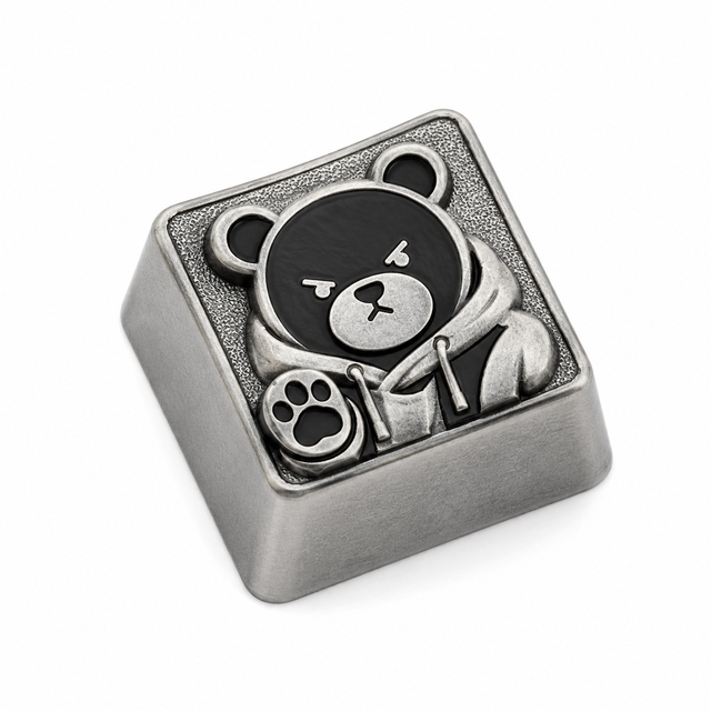 Keycap Switch 3D Custom Logo Metal Square Mechanical Keyboard Fidget Toy Keycap Keychain Custom Enamel Key Cap