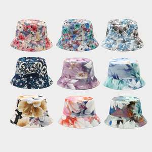 Sombrero de Pescador Reversible con Estampado Floral, Sombrero de Sol Moderno para Chicas, Venta al Por Mayor - Product Image 1