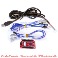 Placa Codificadora USB para PC, para PS3, IOS, Android, Controlador de Retardo Cero, Joystick de Vibración SANWA para Arcade, Consola XBOX360