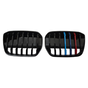 กระจังหน้า BMW IX3 ปี 2021-2024 แบบติดกาวเส้นเดียว สีดำเงา สีเงิน วัสดุ ABS สำหรับกันชนหน้า - Product Image 5
