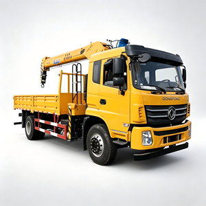 Camión grúa de brazo recto de 8 toneladas de fácil operación, grúa autocargable de 10T para logística urbana - Product Image 1