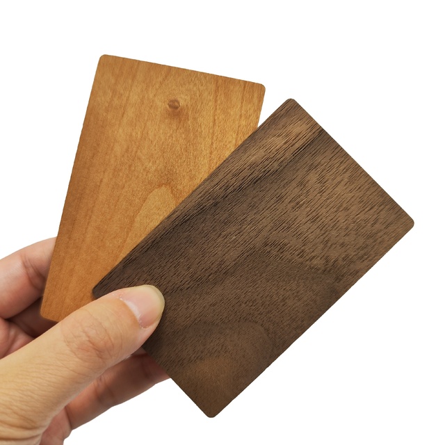 High Quality 215 NFC Wifi Wood Smart Card Qr Code Wooden