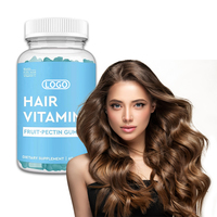 Gummies de vitamines pour les cheveux, la peau et les ongles, complément alimentaire pour la croissance des cheveux pour femmes