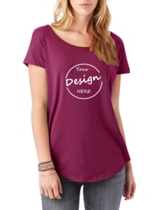 Tùy Chỉnh Phụ Nữ 93% Cotton 7% <span class=keywords><strong>Spandex</strong></span> 180 GSM Áo Thun Cong HEM Màn Hình In Trống Scoop Dưới Longline T Áo Sơ Mi Cho Phụ Nữ - Product Image 4