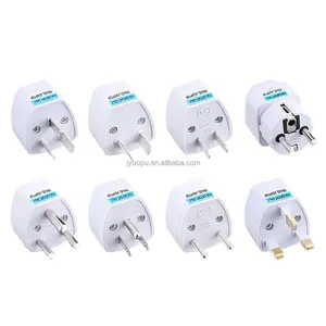 4.8Mm Europese Reisstekker Adapter 2-Pins Ronde Pin Europese Plug Us Uk Naar Eu Plug Adapter